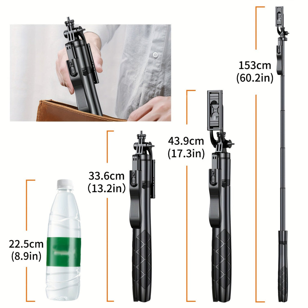 61” Extendable Selfie Stick Tripod