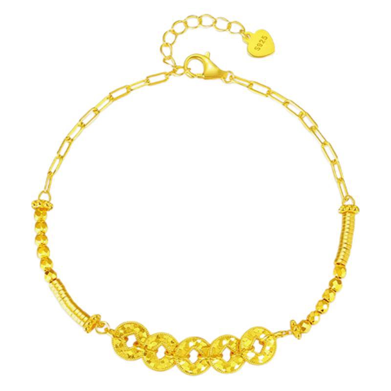 New Chinese Style Light Luxury Explosive Coin Bracelet Chain