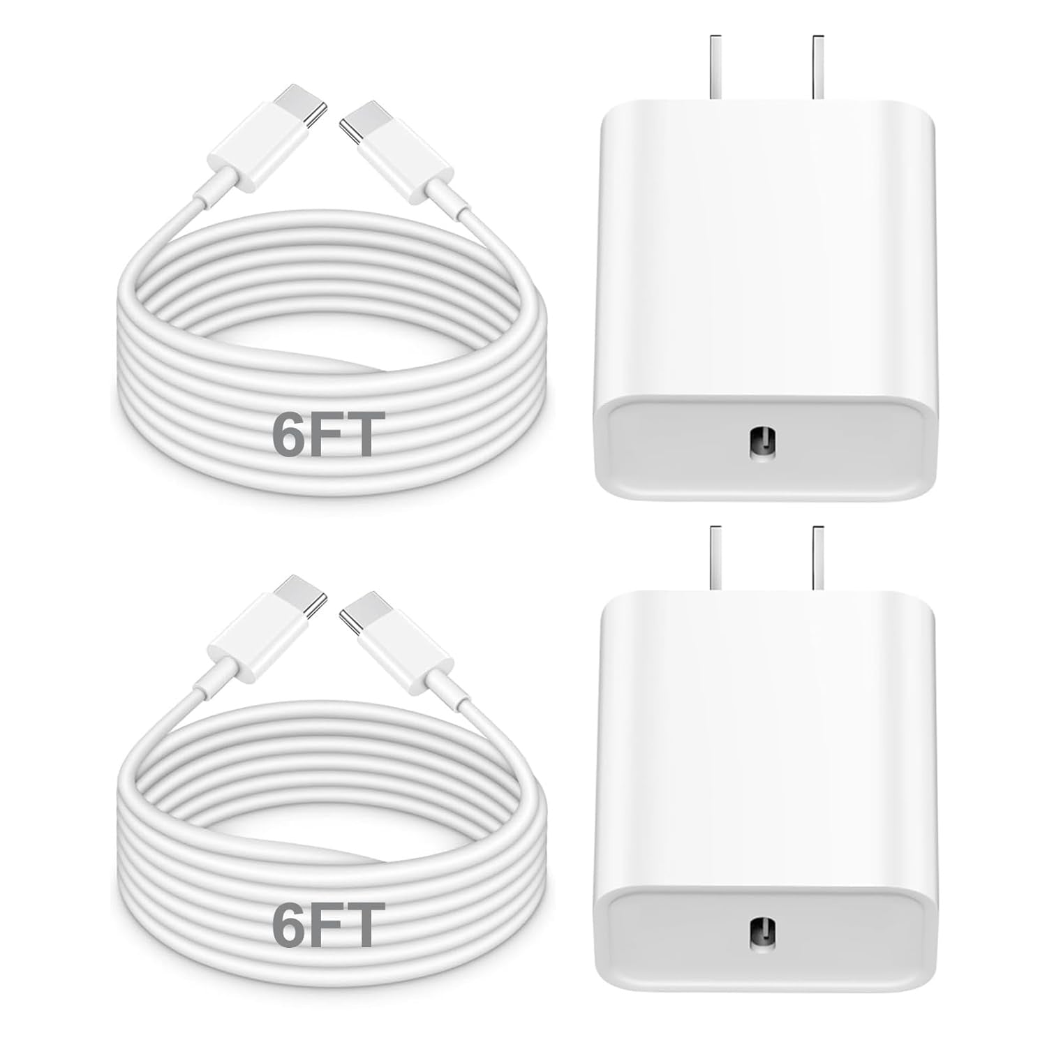 Apple Fast Charger 2-Pack with USB-C Cable