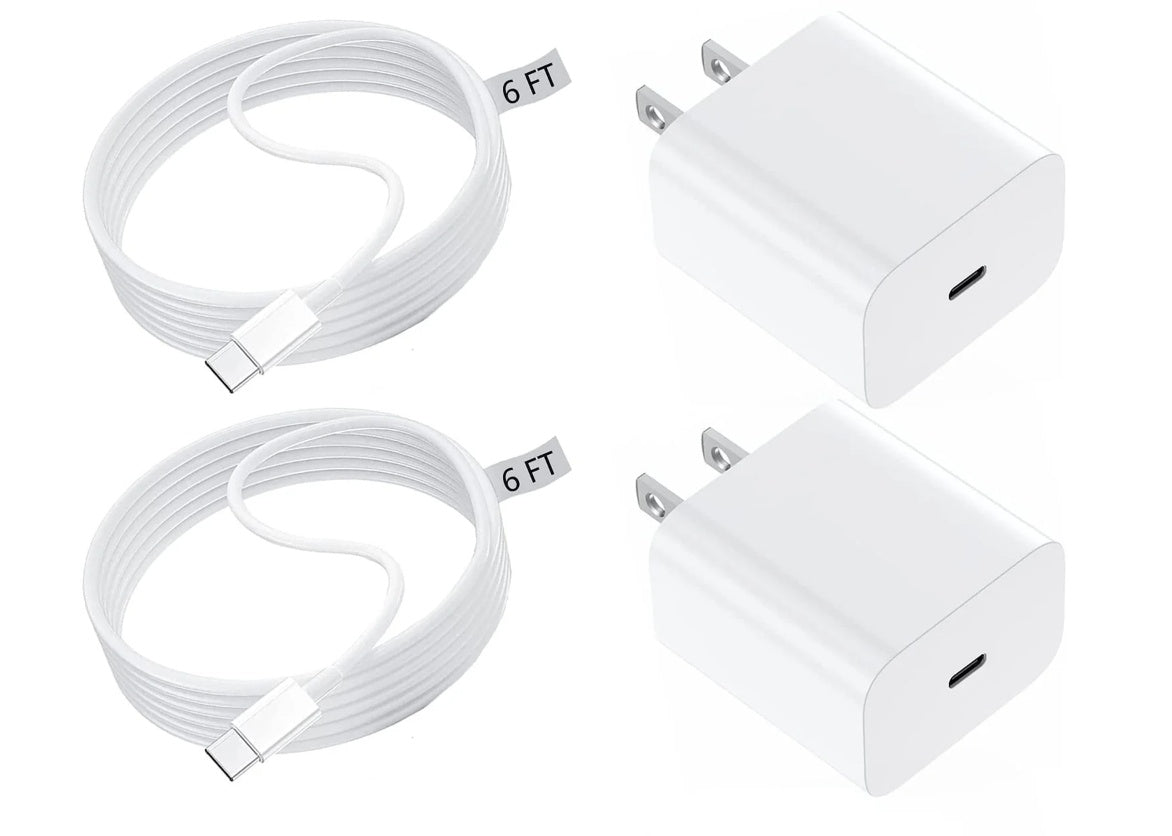 Apple Fast Charger 2-Pack with USB-C Cable