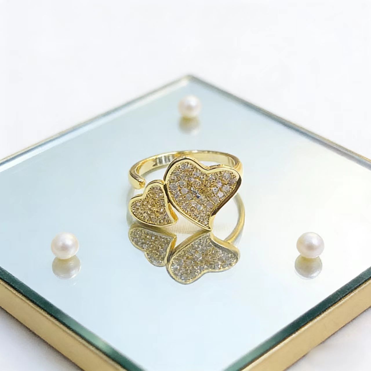 Stylish And Elegant Heart-shaped Ring For Women